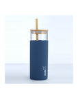 Studio TK Glass Water Bottle with Bamboo Lid & Straw