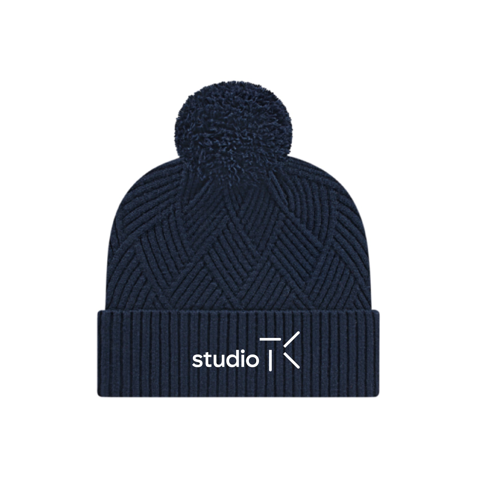 Studio TK Premium Diagonal Weave Knit Cap With Cuff