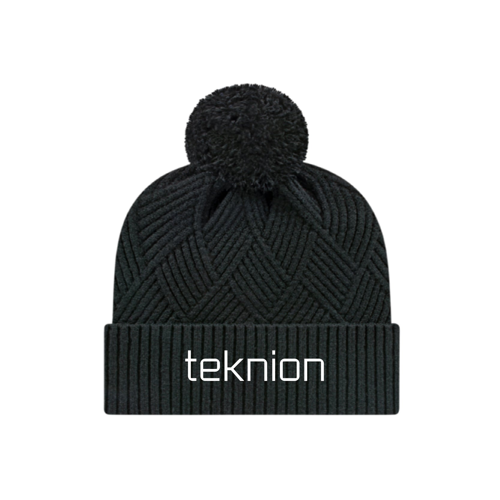 Teknion Premium Diagonal Weave Knit Cap With Cuff