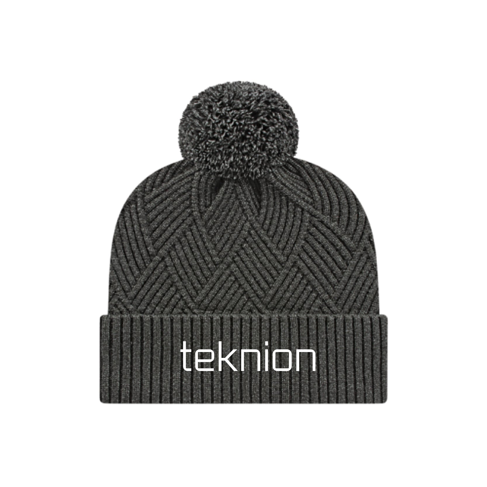 Teknion Premium Diagonal Weave Knit Cap With Cuff