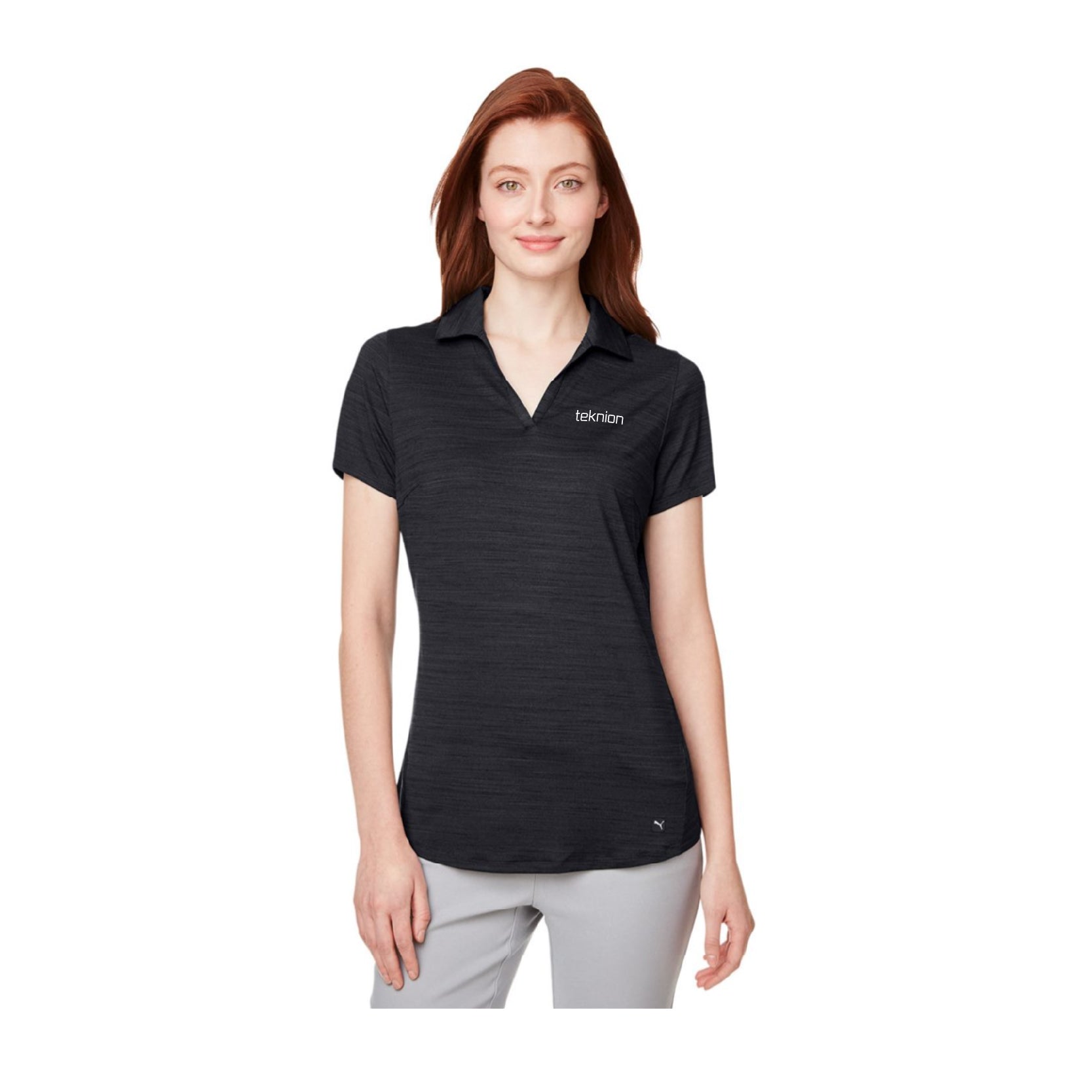 PUMA GOLF Ladies&#39; Cloudspun Free V-Neck Polo